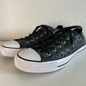Converse CTAS rose print thunder black